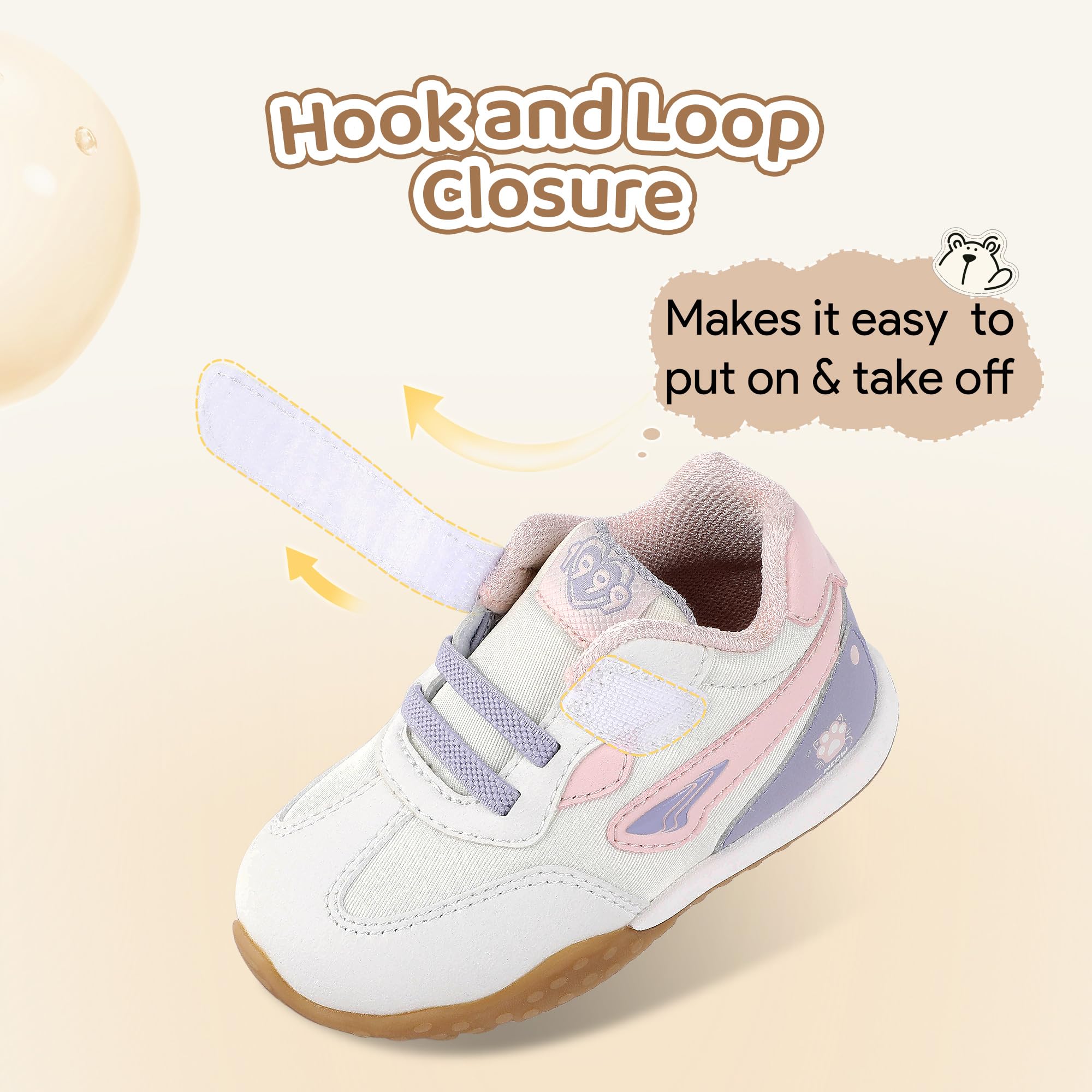 Dr Kong Baby Barefoot Shoes Boys Girls Infant First Walker Shoes Lightweight Breathable Zero Drop Sneakers Non Slip Walking Toddler Shoes - Image 4