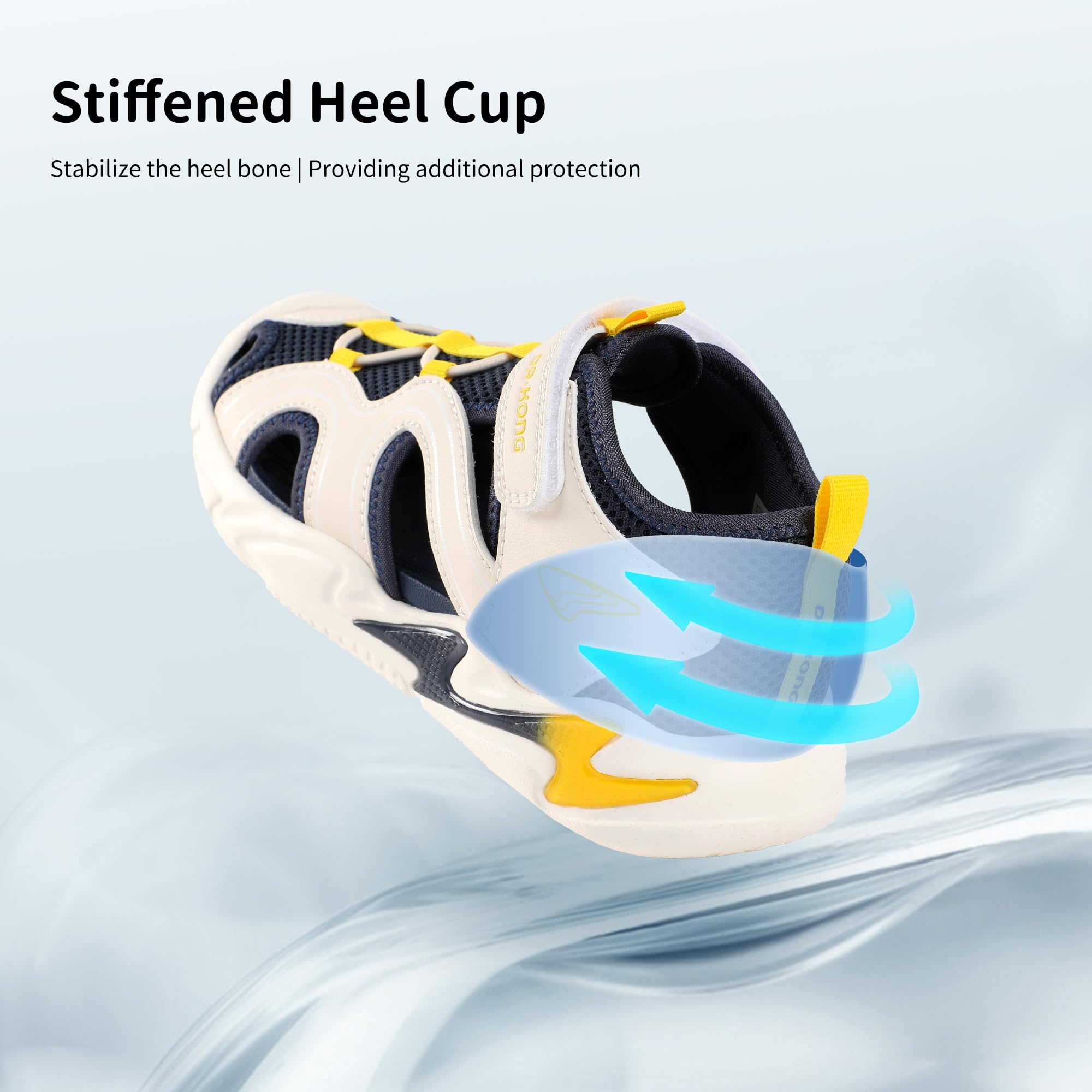 Dr Kong Boys Girls Sandals Summer Kids Sports Sandals Closed Toe Lightweight Athletic Hiking Outdoor (Little Kid) - Image 7