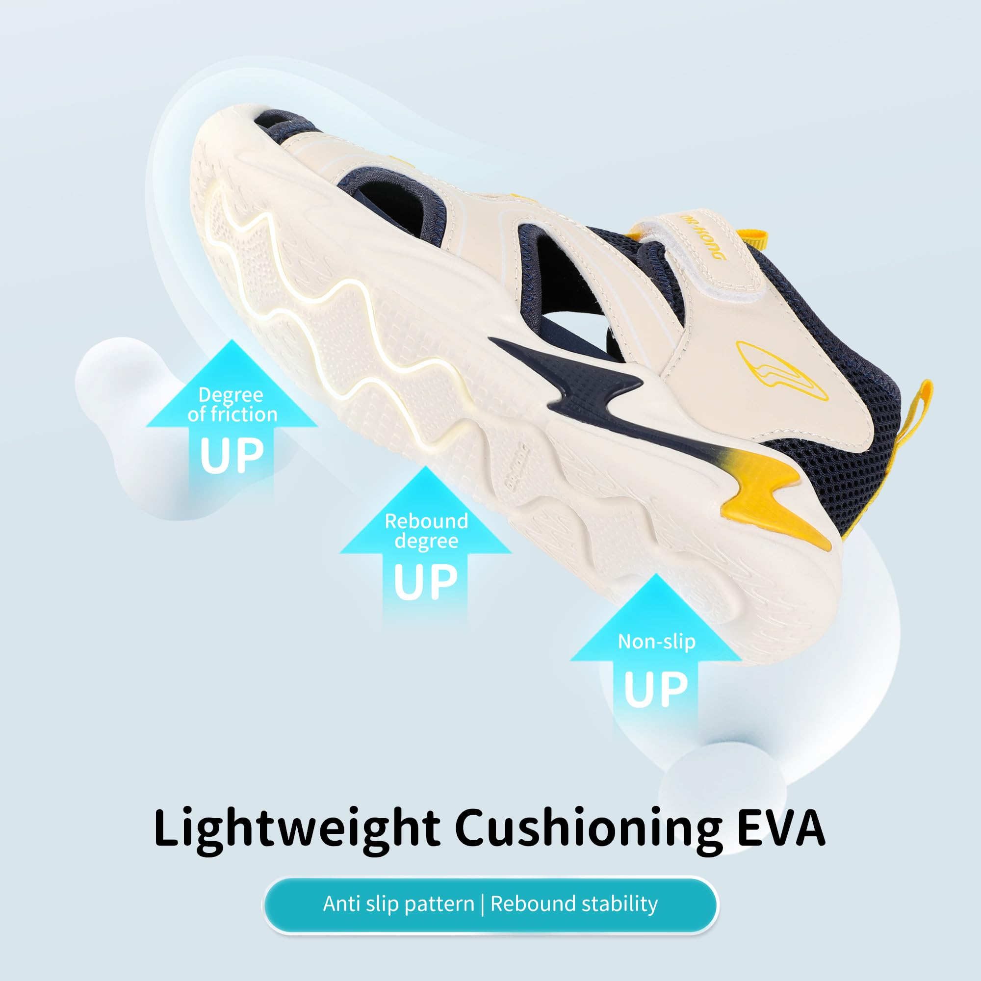 Dr Kong Boys Girls Sandals Summer Kids Sports Sandals Closed Toe Lightweight Athletic Hiking Outdoor (Little Kid) - Image 9