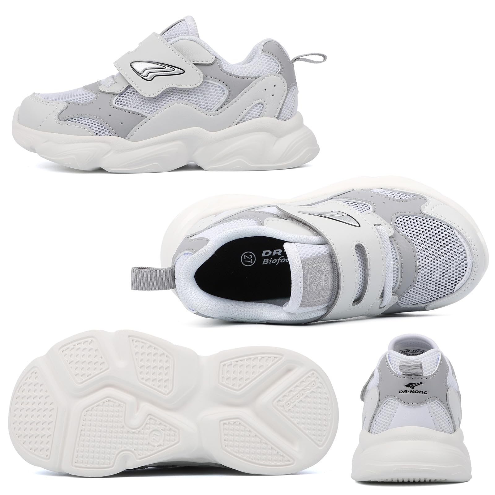 Dr Kong Kid Sneakers Boys Girls Shoes Lightweight Tennis Shoes Breathable Running Athletic Shoes for Toddler/Little Kid - Image 5