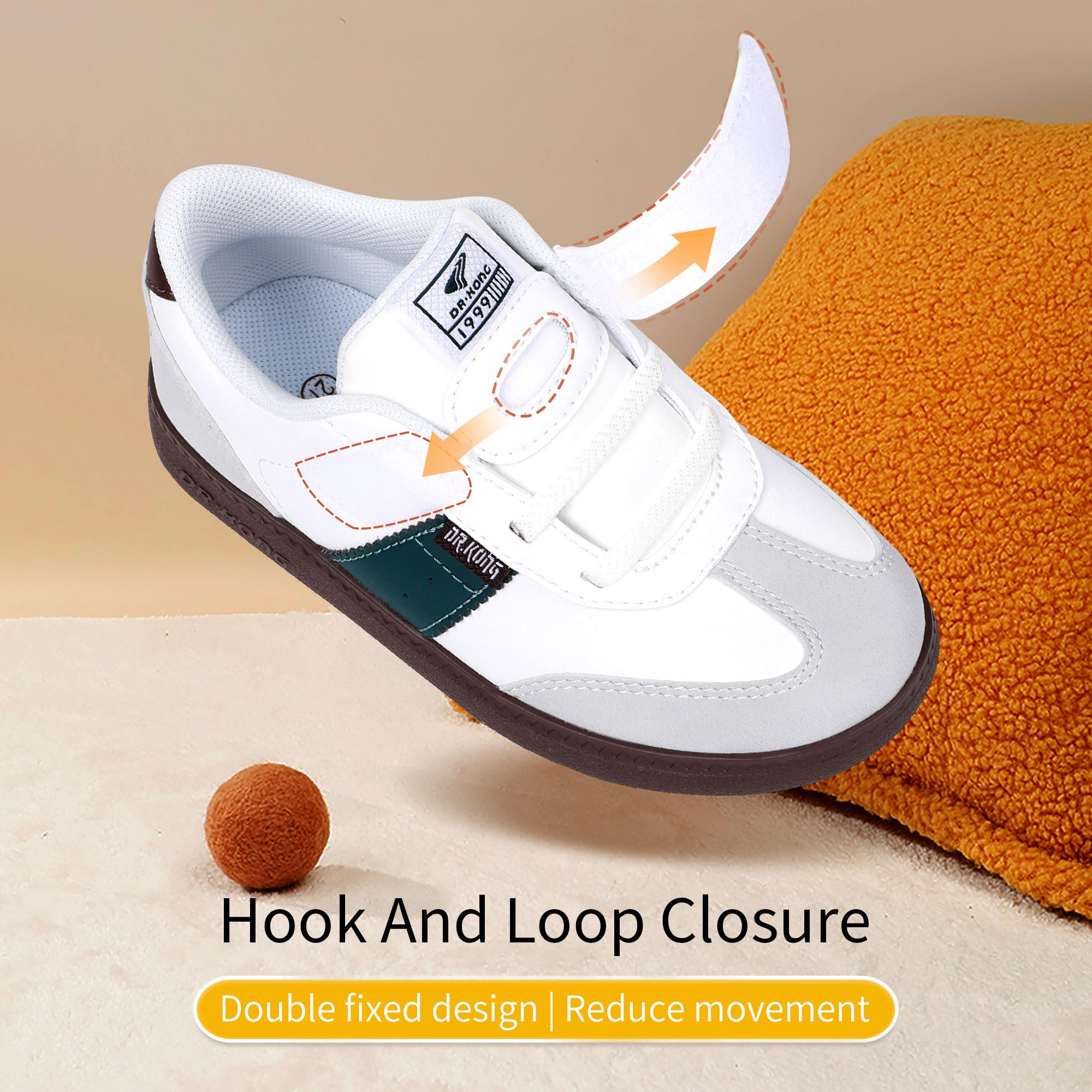 Dr Kong Toddler Boys Girls Shoes Classic Retro Sneakers Fashion Skateboard Sneakers Casual Walking Non Slip Shoes for Toddler/Little Kid - Image 3