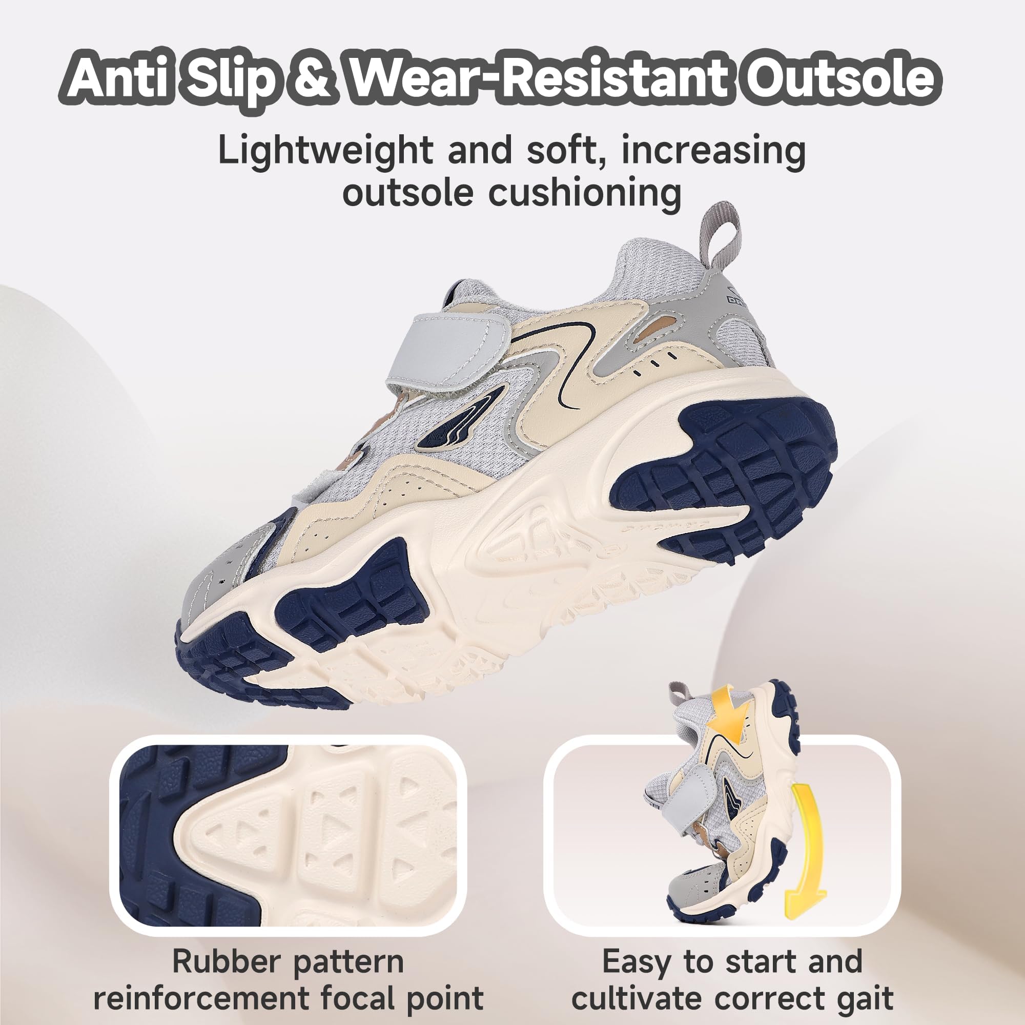 Dr Kong Toddler Shoes Kids Shoes for Boys and Girls Lightweight Durable Casual Athletic Kids Sneakers for Toddlers and Little Kids - Image 4