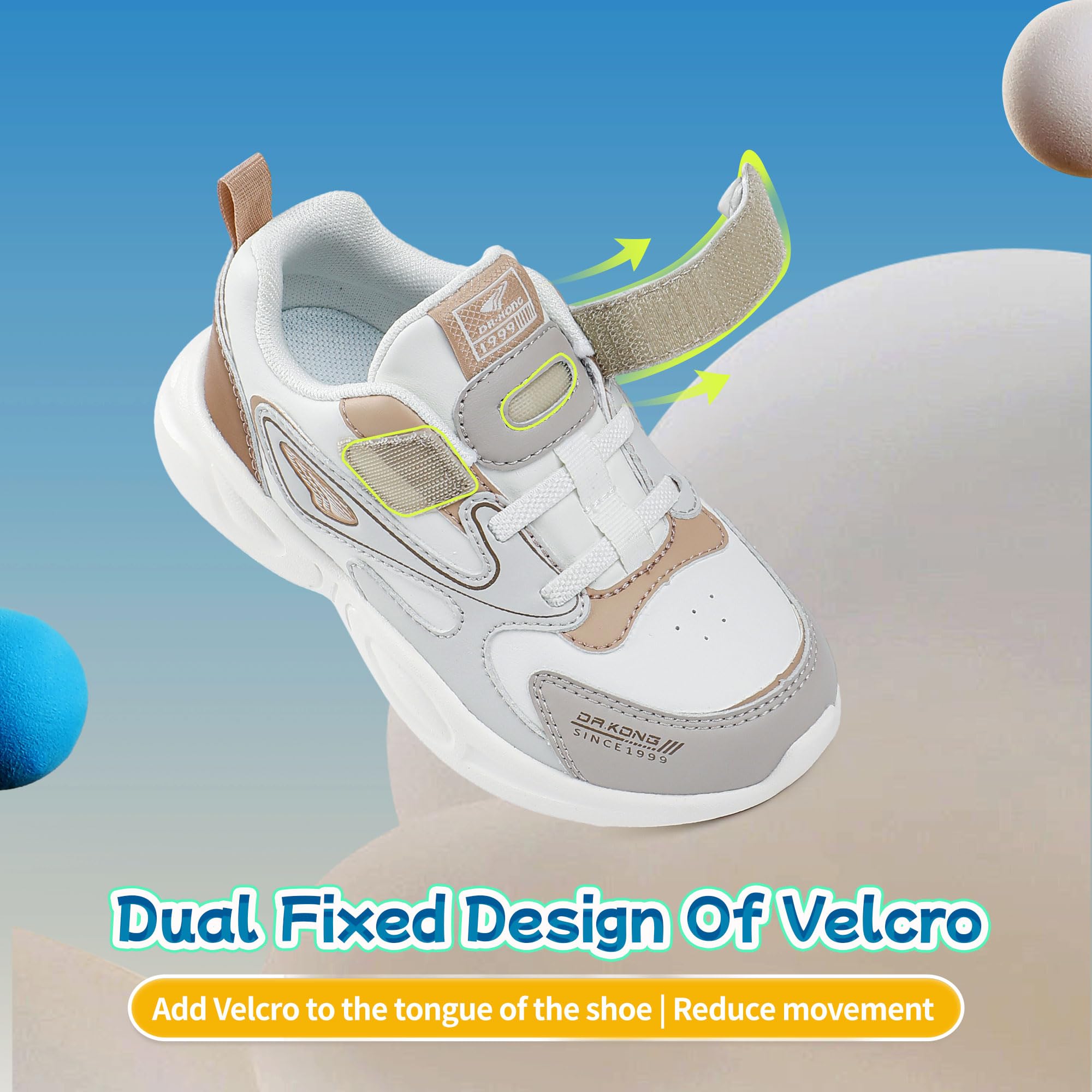 Dr Kong Toddler Shoes Kids Shoes for Boys and Girls Lightweight Durable Casual Athletic Kids Sneakers for Toddlers and Little Kids - Image 3